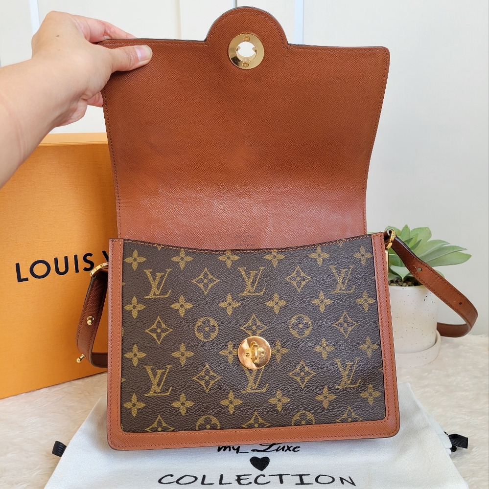 💕VERY RARE Authentic Louis Vuitton RASPAIL Crossbody/Shoulder Monogram - Picture 8 of 17